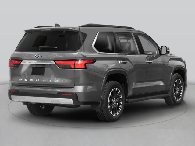 A dark gray Toyota SUV